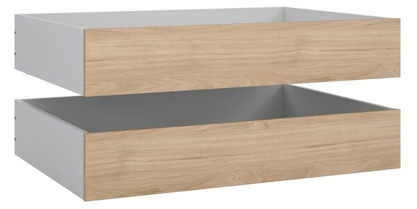 Szuflady pod łóżko w naturalnym kolorze zestaw 2 szt. 90x190/140x190 cm Naia – Tvilum