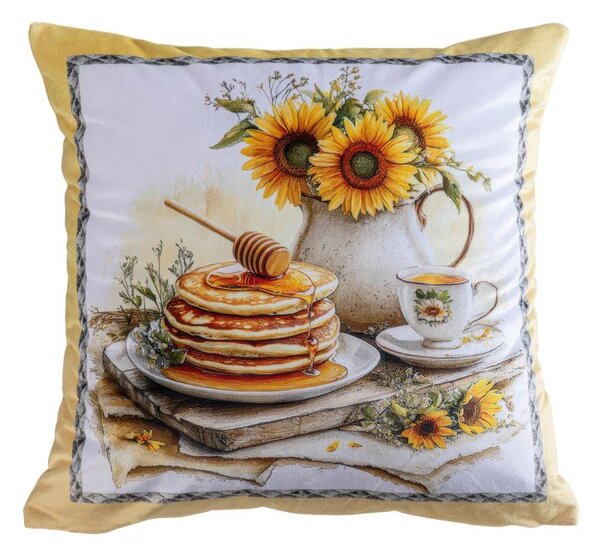 Zestaw 3 poszewek na poduszki SUNFLOWERS 45 x 45 cm