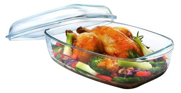 Szklane naczynie do pieczenia z pokrywką PYREX 4,5 l