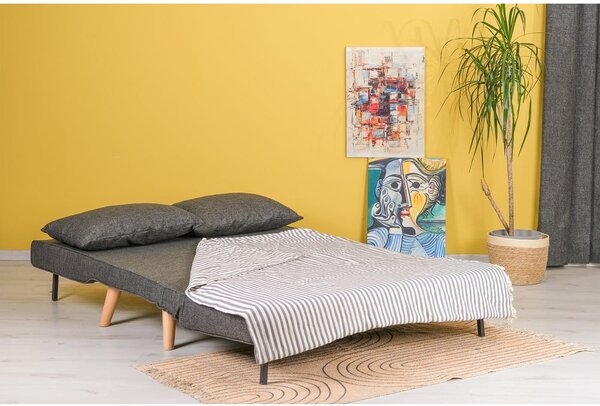 Ciemnoszara rozkładana sofa 120 cm Folde – Artie