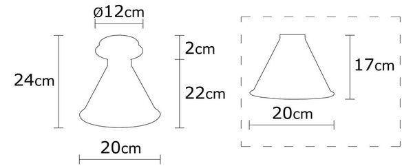 Lampa sufitowa w kolorze brązu z metalowym kloszem ø 20 cm Tramino – Opviq lights
