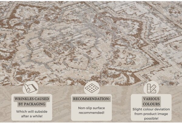 Szary/beżowy dywan 120x170 cm Terrain Designer Sand – Hanse Home