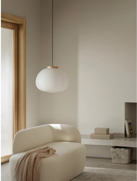 Biała lampa wisząca z papierowym kloszem ø 60 cm Kami – Blomus