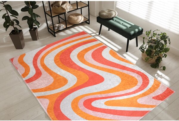 Pomarańczowy dywan odpowiedni do prania 80x150 cm Colors of Joy – Vitaus