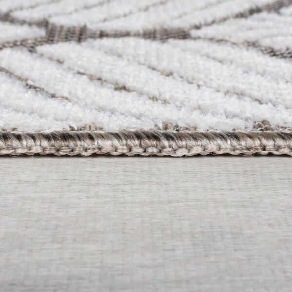 Dywan odpowiedni na zewnątrz w kolorze kości słoniowej 120x170 cm Elm Leaf – Flair Rugs