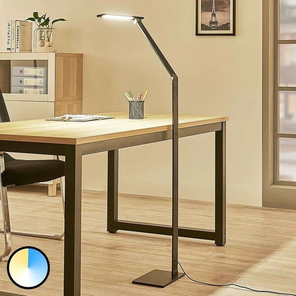 Lucande - Salome LED Lampa Podłogowa Dim. CCT Black