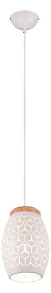Biała lampa wisząca ø 15 cm Bidar – Reality