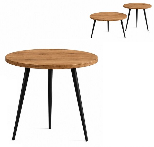 Stolik 60 cm okrągły nierozkładany, nogi Metalowe „ Szpilki ” I ArtDHome