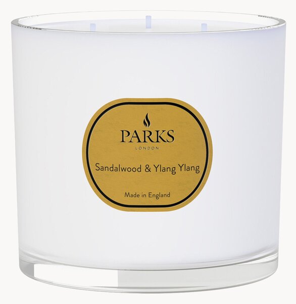 Świeca zapachowa z trzema knotami Aromatherapy (drzewo sandałowe & ylang-ylang)