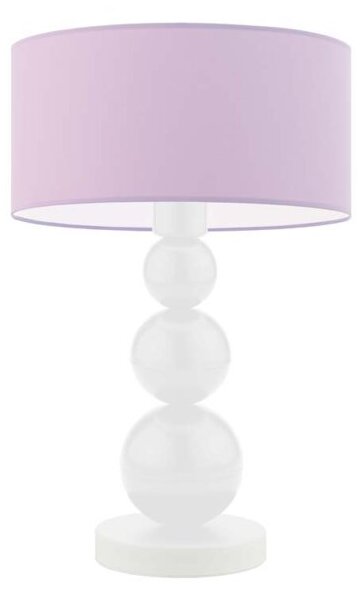 Lampka nocna na biurko lampa biurkowa LED z abażurem walec 30cm BUBBLE
