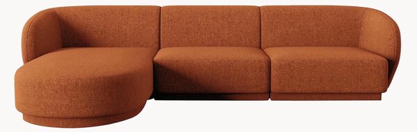 Narożna sofa modułowa z szenilu Lionel
