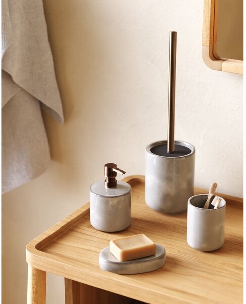 Jasnoszara mydelniczka ceramiczna Chavela – Kave Home