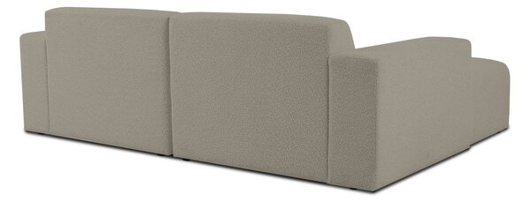 Jasnobrązowy narożnik z materiału bouclé (lewostronny) Roxy – Scandic