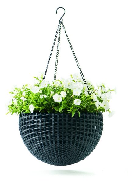 Plastikowa wisząca i ścienna doniczka ø 35 cm Hangingsphere – Keter