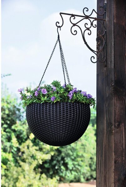 Plastikowa wisząca i ścienna doniczka ø 35 cm Hangingsphere – Keter