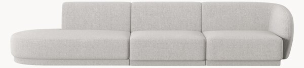 Sofa modułowa z szezlongiem z szenilu Lionel (4-osobowa), S 311 cm