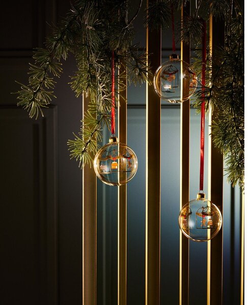 Szklana ręcznie dmuchana bombka ø 8 cm Annual Christmas Bauble – Holmegaard