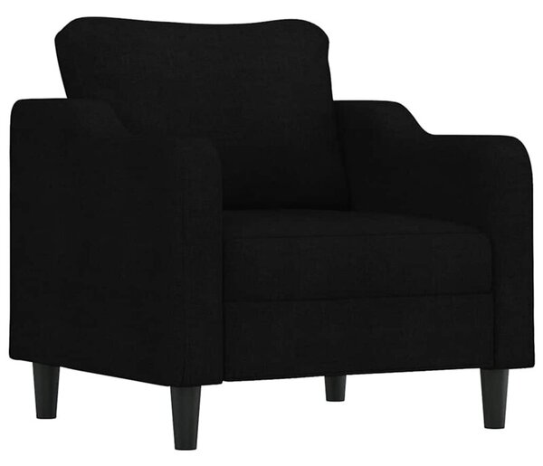 Fotel, czarny, 60 cm, obity tkaninÄ