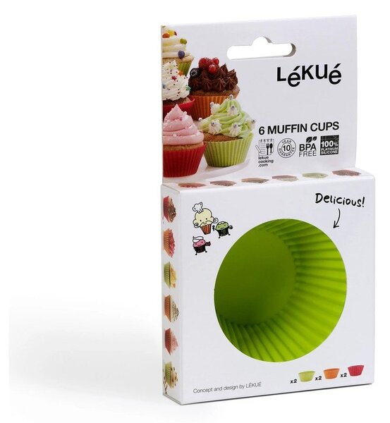 Silikonowe formy na muffiny zestaw 12 szt. ø 7 cm – Lékué