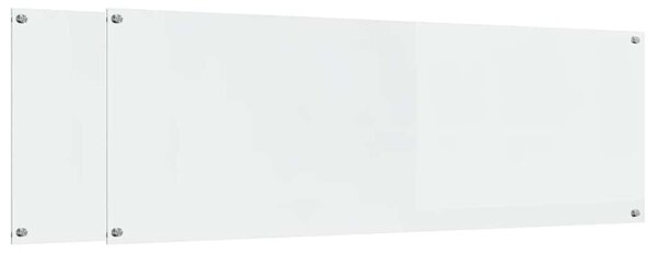 Panel kuchenny 2 pcs przezroczysty 120 x 40 cm szkło hartowane