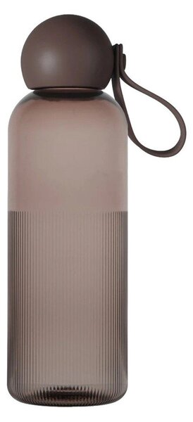 Brązowa podróżna butelka z plastiku z recyklingu 650 ml Tom – Sagaform