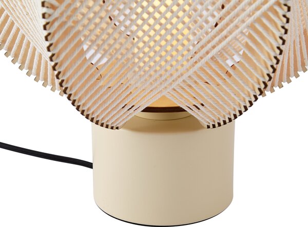 Lampa stołowa Japandi beżowa 32 cm - Gertie