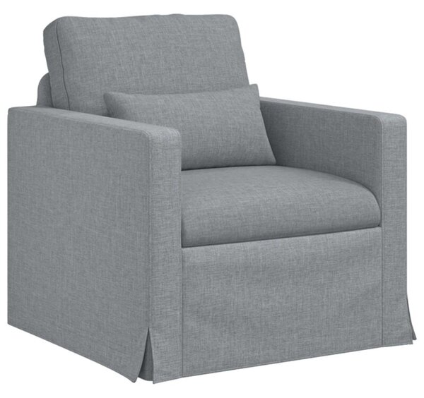 Nowoczesna sofa moduÅowa w kolorze jasnoszarym z ergonomicznym wsparciem