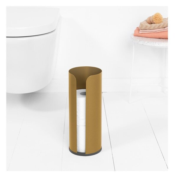 Stalowy stojak na papier toaletowy w kolorze złota ReNew – Brabantia