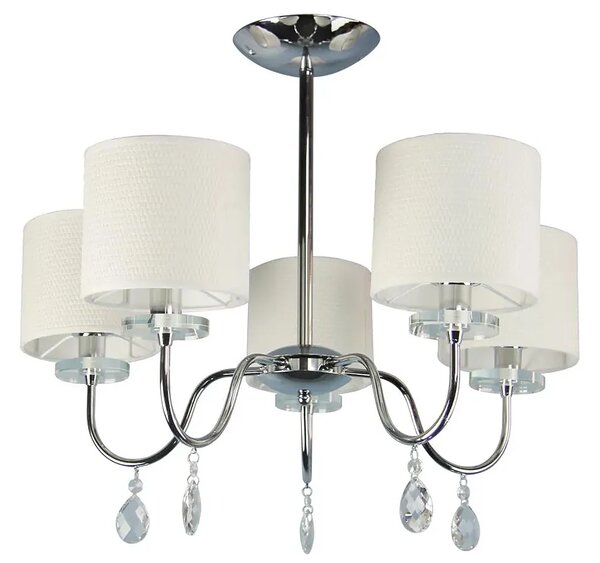 Kremowa lampa wisząca z abażurami - 2Q D229 H8-D40