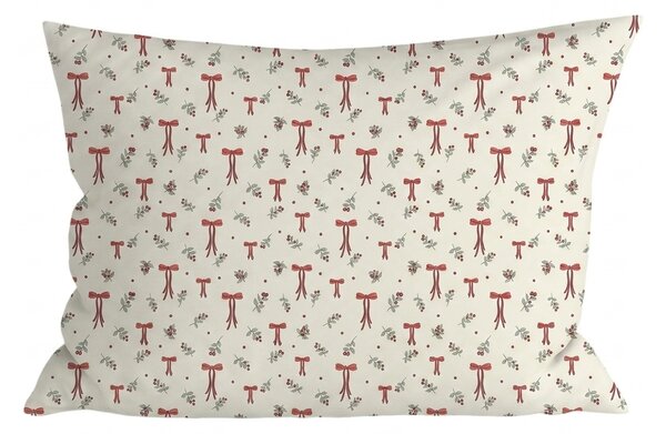 Polibawełniana poszewka na poduszkę HOLLY BOWS POLY 50x70 cm, kolorowy