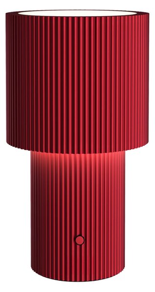 Lampa Stołowa Herstal, Iluma, ściemnialny, czerwony, salon, aluminium, nowoczesny