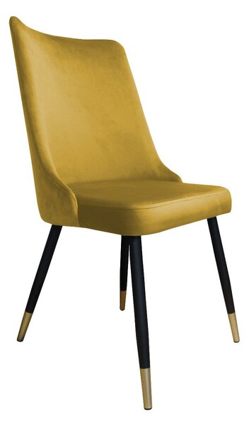 Krzesło CYPRIAN 2 VELVET GOLD musztardowe/curry