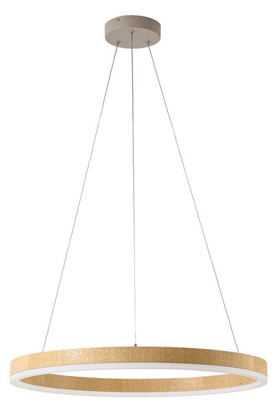 Lampa Wisząca Lucande, Thelma, ściemnialny, drewniany, jadalnia, tworzywo sztuczne, nowoczesny