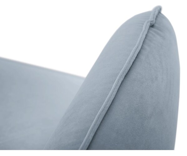 Jasnoniebieska aksamitna sofa 200 cm Vienna – Cosmopolitan Design