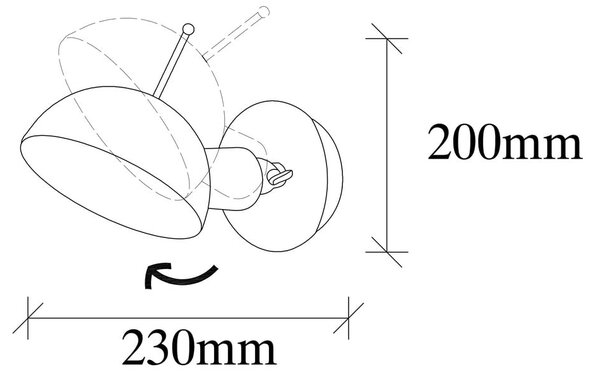 Kinkiet w jasnoniebiesko-złotym kolorze ø 15 cm Sivani – Opviq lights