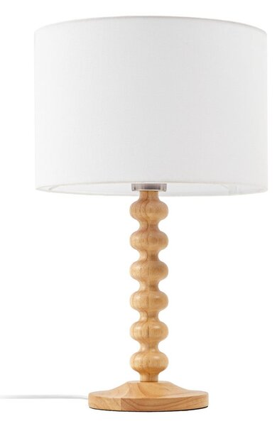 Lampa Stołowa Lucande, Karlie, biały, drewno