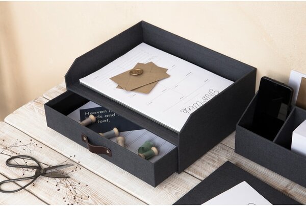 Kartonowy organizer na dokumenty z szufladką Walter – Bigso Box of Sweden