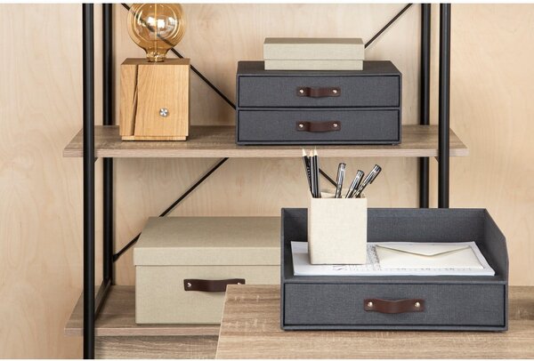 Kartonowy organizer na dokumenty z szufladką Walter – Bigso Box of Sweden
