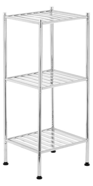 Regał łazienkowy w kolorze srebra 34x80 cm – Premier Housewares