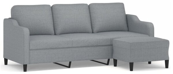 Sofa 3-osobowa z podnÃ³Å¼kiem, jasnoszara, 180 cm, tkaninÄ