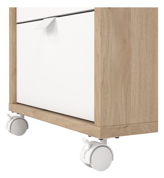 Biało-naturalna szafka w dekorze dębu 41x61 cm Sign – Tvilum