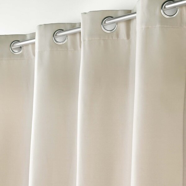 Beżowa zasłona termiczna z mikrowłókna 135x260 cm Micropolar – douceur d'intérieur