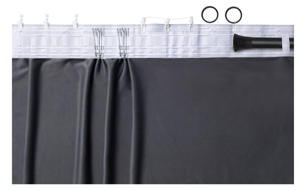 Kremowa aksamitna zasłona częściowo zaciemniająca (dimout) 140x270 cm Velto – Filumi