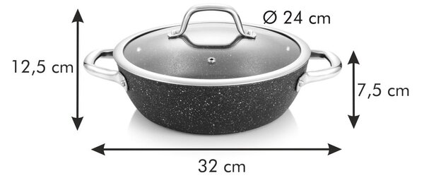 Patelnia z pokrywką ø 24 cm President – Tescoma