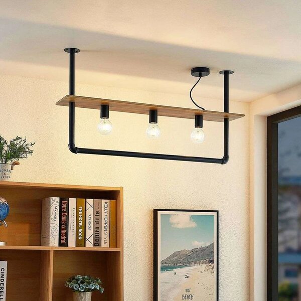 Lindby - Kirista 3 Lampa Sufitowa Wood
