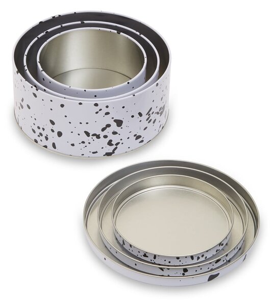 Metalowe pojemniki na żywność 3 szt. na ciasta Speckled – Premier Housewares