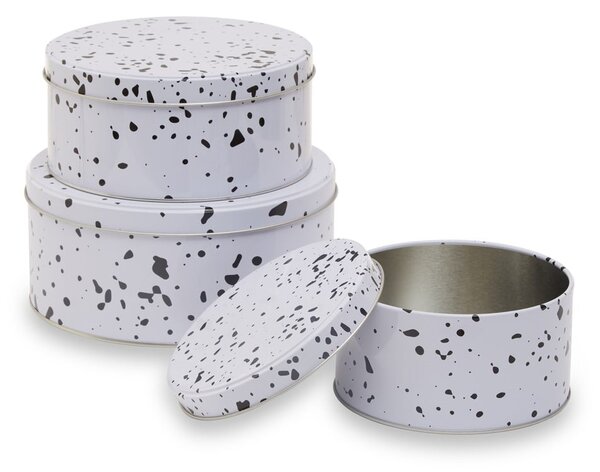Metalowe pojemniki na żywność 3 szt. na ciasta Speckled – Premier Housewares