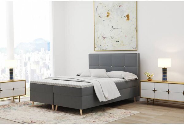 Łóżko kontynentalne Malina w stylu skandynawskim 160x200