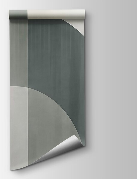 Fototapeta Szaro-biały wzór w stylu art déco, Fototapety Abstrakcja, Popularne Fototapety - Tapeko.pl