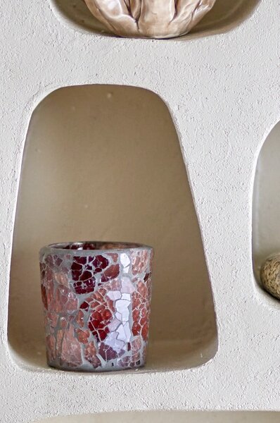 Szklany świecznik na świeczkę typu tealight Evalyn – Bloomingville
